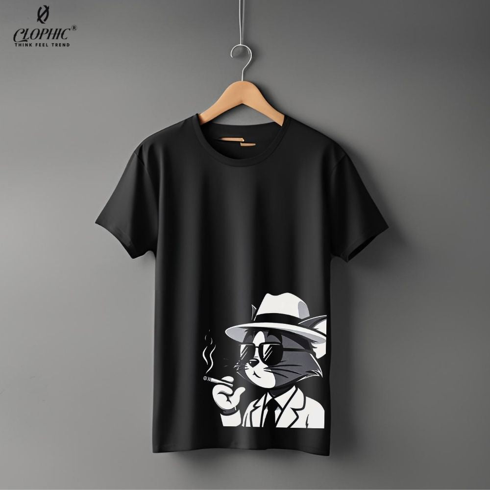 Clophic Gangster Tom Regular Fit Round Neck T-Shirt