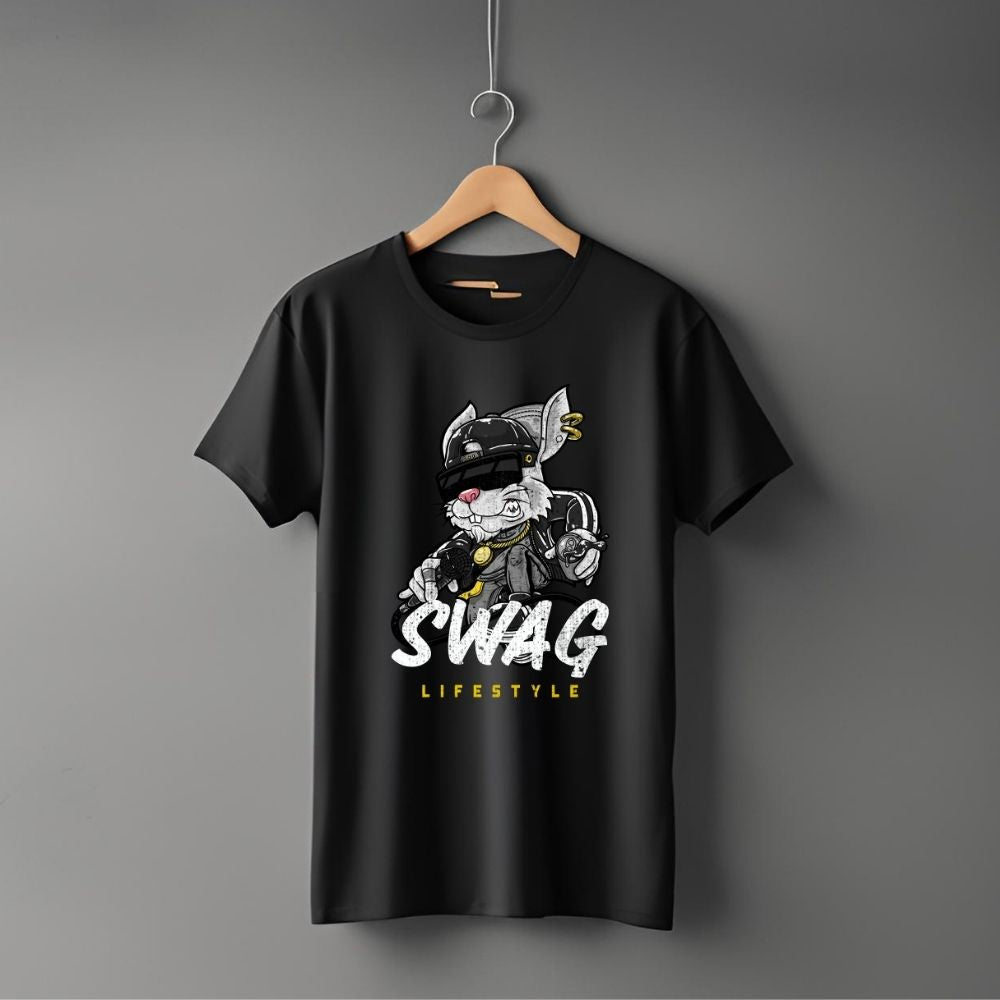 Clophic Swag Regular fit Raound Neck Unisex T-Shirts