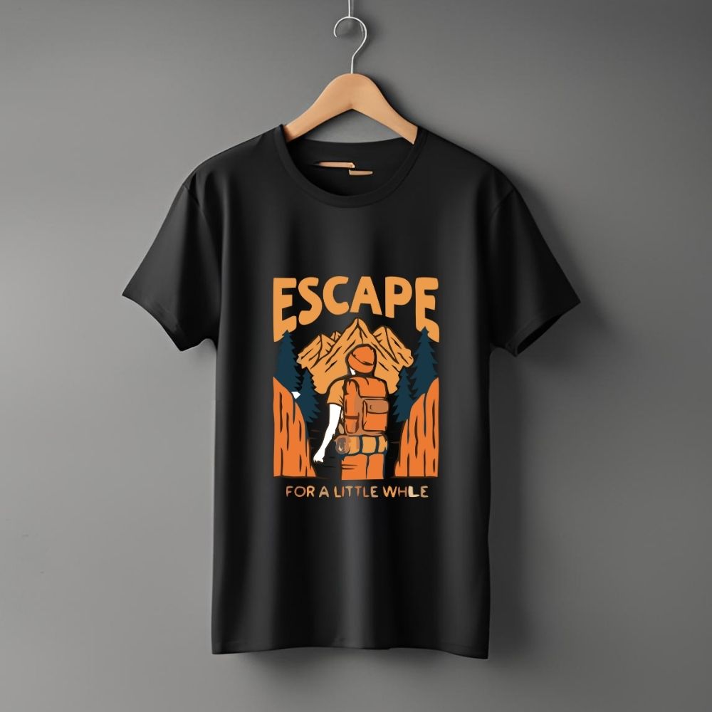 Clophic “Escape” Half Sleeve Round Neck T-Shirt