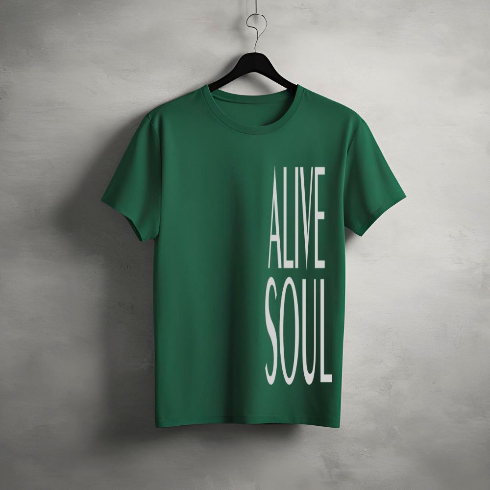 Clophic Alive Soul Regular Fit Round Neck Unisex T-Shirt
