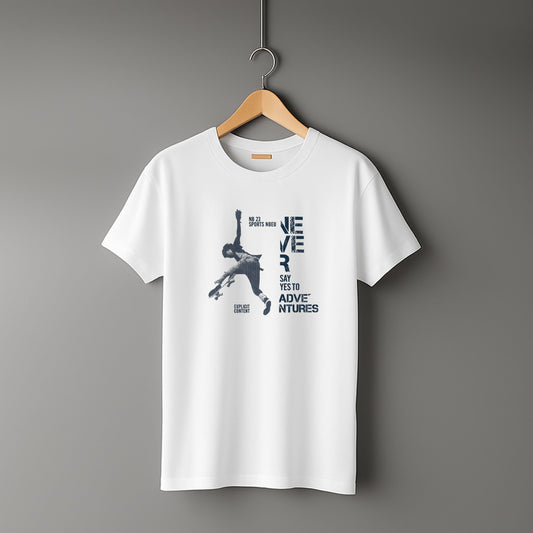 "Adventure T-Shirt" | Graphic Tee – NB23 Sportswear | Half Sleeve Round Neck Unisex Cotton T-Shirt