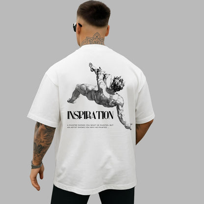 Inspiration Oversized Graphic T-Shirt – Artistic Back Print | Streetwear Style | Premium Cotton Tee