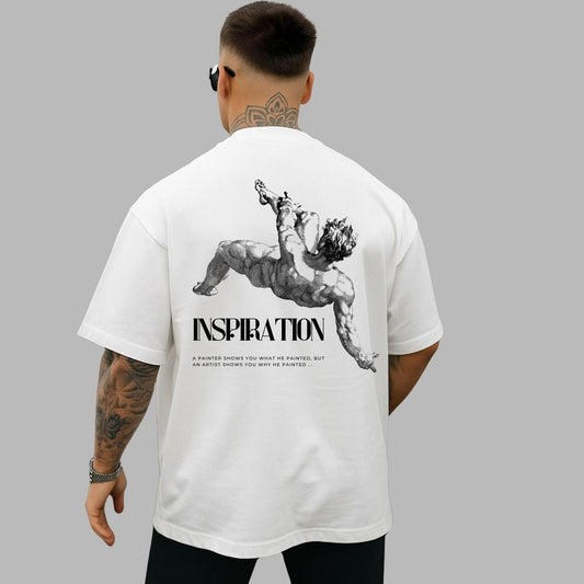 Inspiration Oversized Graphic T-Shirt – Artistic Back Print | Streetwear Style | Premium Cotton Tee