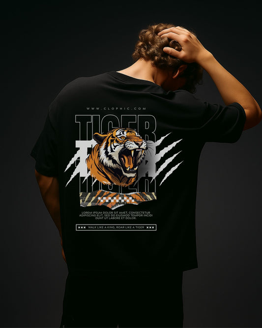 "Tiger" Oversized T-Shirt – Relaxed fit