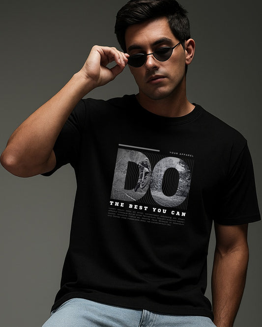 "DO” Half Sleeve Round Neck Unisex Cotton T-Shirt