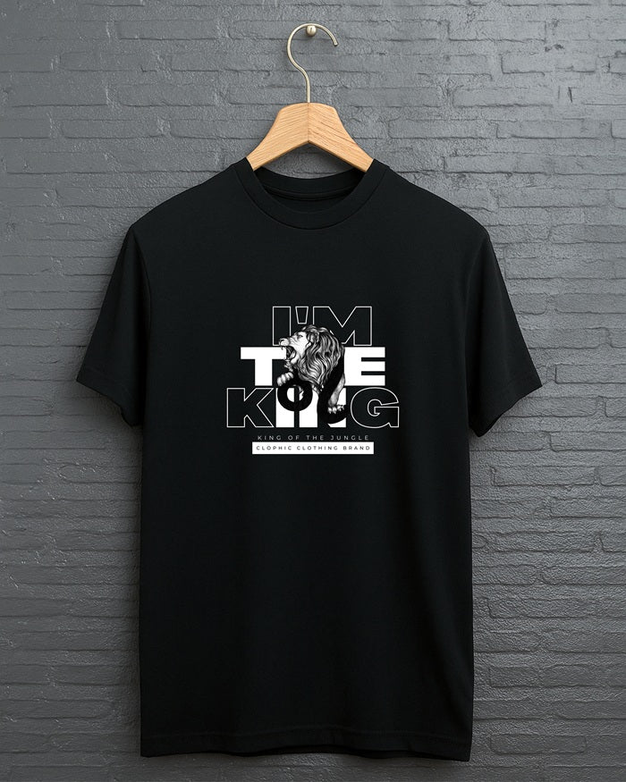 "The King” Half Sleeve Round Neck Unisex Cotton T-Shirt