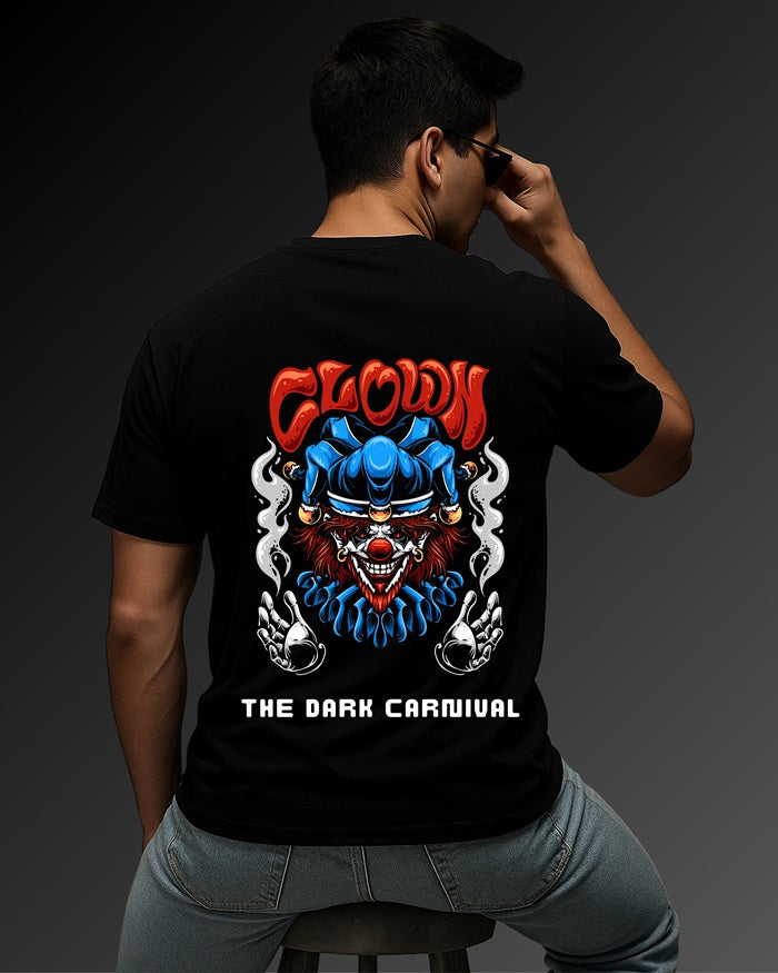 "The Dark Carnival” Half Sleeve Round Neck Unisex Cotton T-Shirt