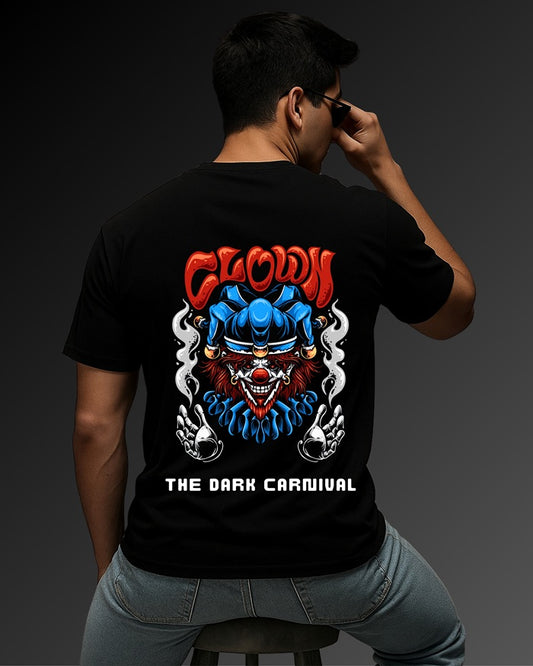 "The Dark Carnival” Half Sleeve Round Neck Unisex Cotton T-Shirt