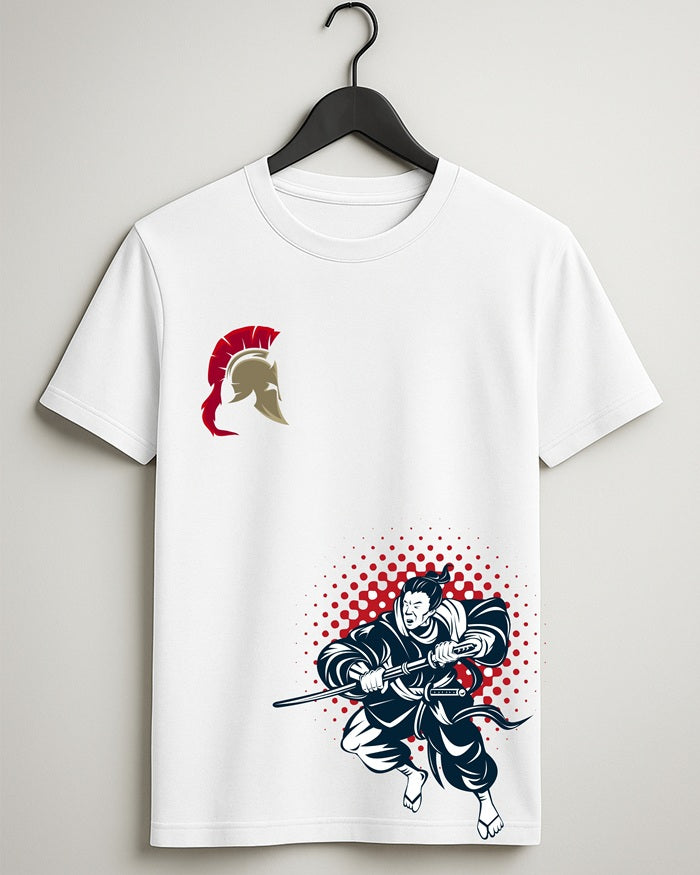 "Vintage Japanese” Half Sleeve Round Neck Unisex Cotton T-Shirt