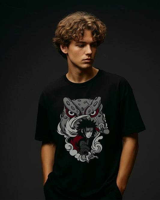 "Anime Ninja Summoning" Oversized T-Shirt – Relaxed fit