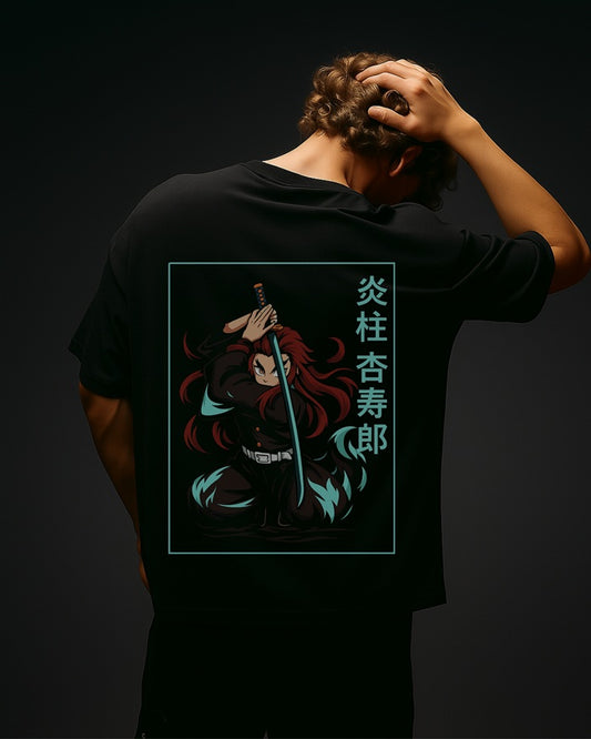 "Anime Graphic" Oversized T-Shirt – Relaxed fit