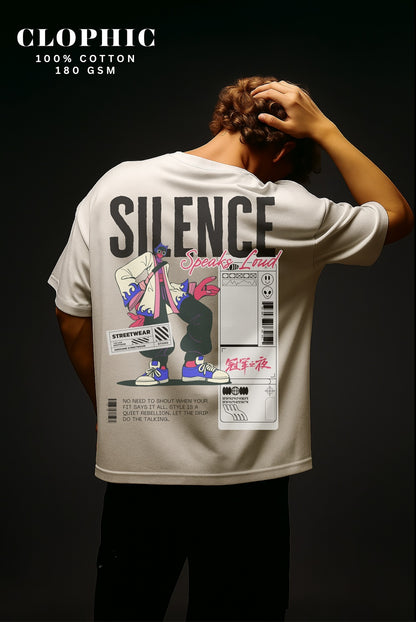 "Silence" Oversized T-Shirt – Relaxed fit