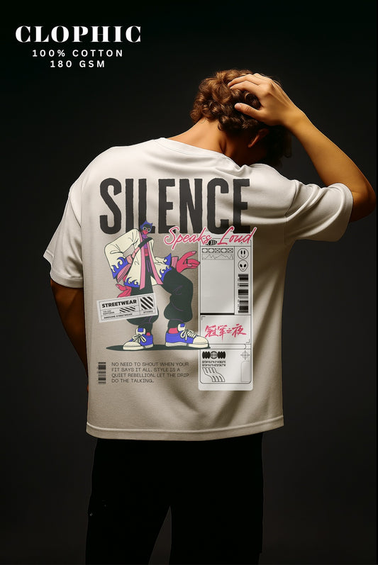 "Silence" Oversized T-Shirt – Relaxed fit