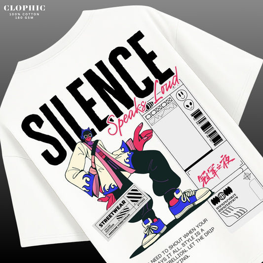 "Silence" Oversized T-Shirt – Relaxed fit