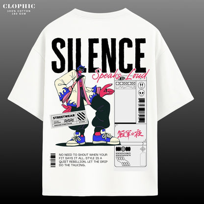 "Silence" Oversized T-Shirt – Relaxed fit