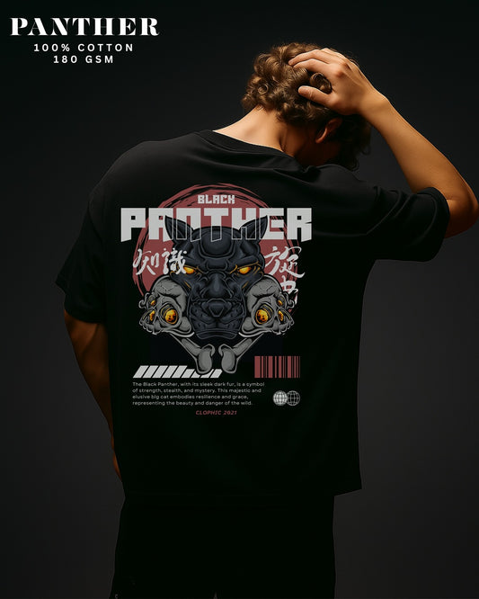 "Panther" Oversized T-Shirt – Relaxed fit