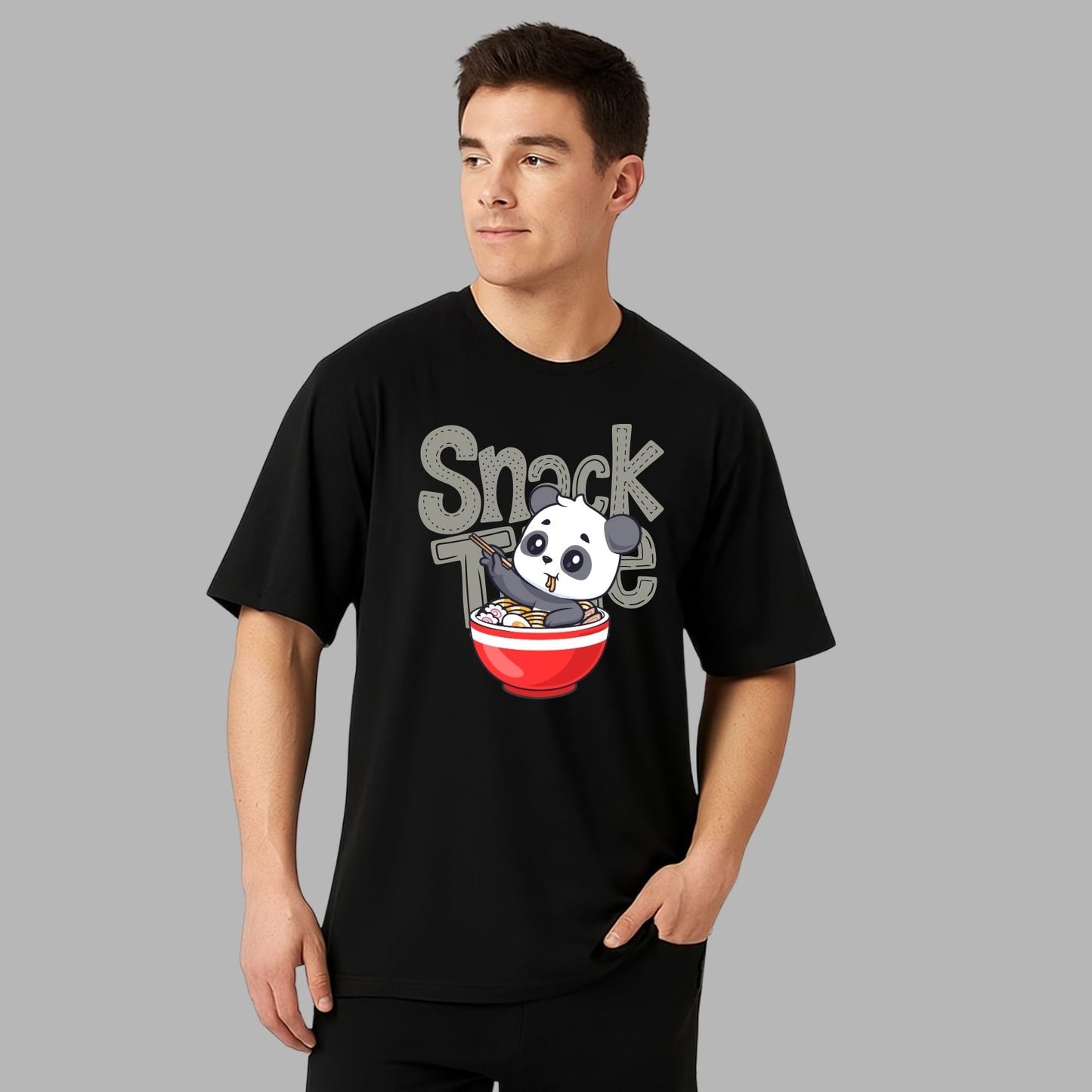 "Snack Time" Oversized Relaxed fit T-Shirt