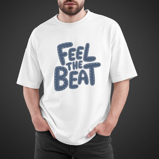 "Feel The Beat" Oversized Relaxed fit T-Shirt
