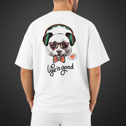 "Feel The Beat" Oversized Relaxed fit T-Shirt