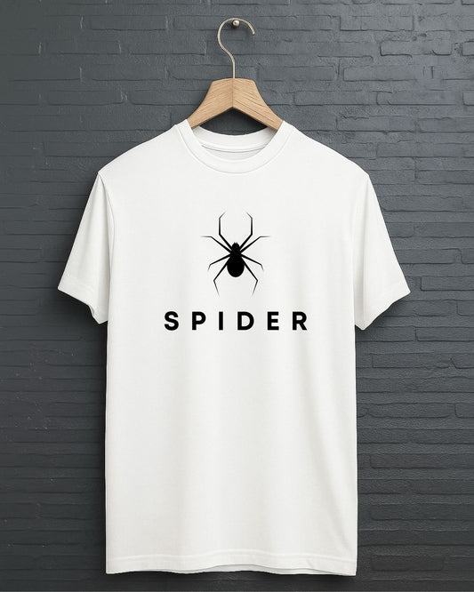 "Spider” Half Sleeve Round Neck Unisex Cotton T-Shirt