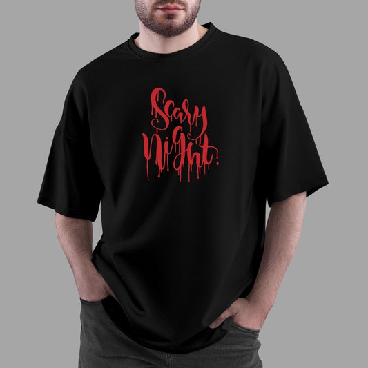 "Scary Night" Oversized Relaxed fit T-Shirt