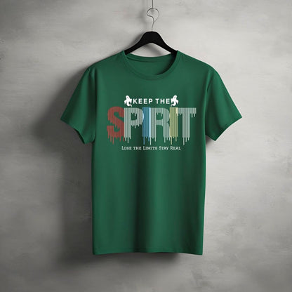 "Spirit” Half Sleeve Round Neck Unisex Cotton T-Shirt