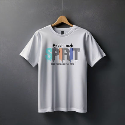 "Spirit” Half Sleeve Round Neck Unisex Cotton T-Shirt