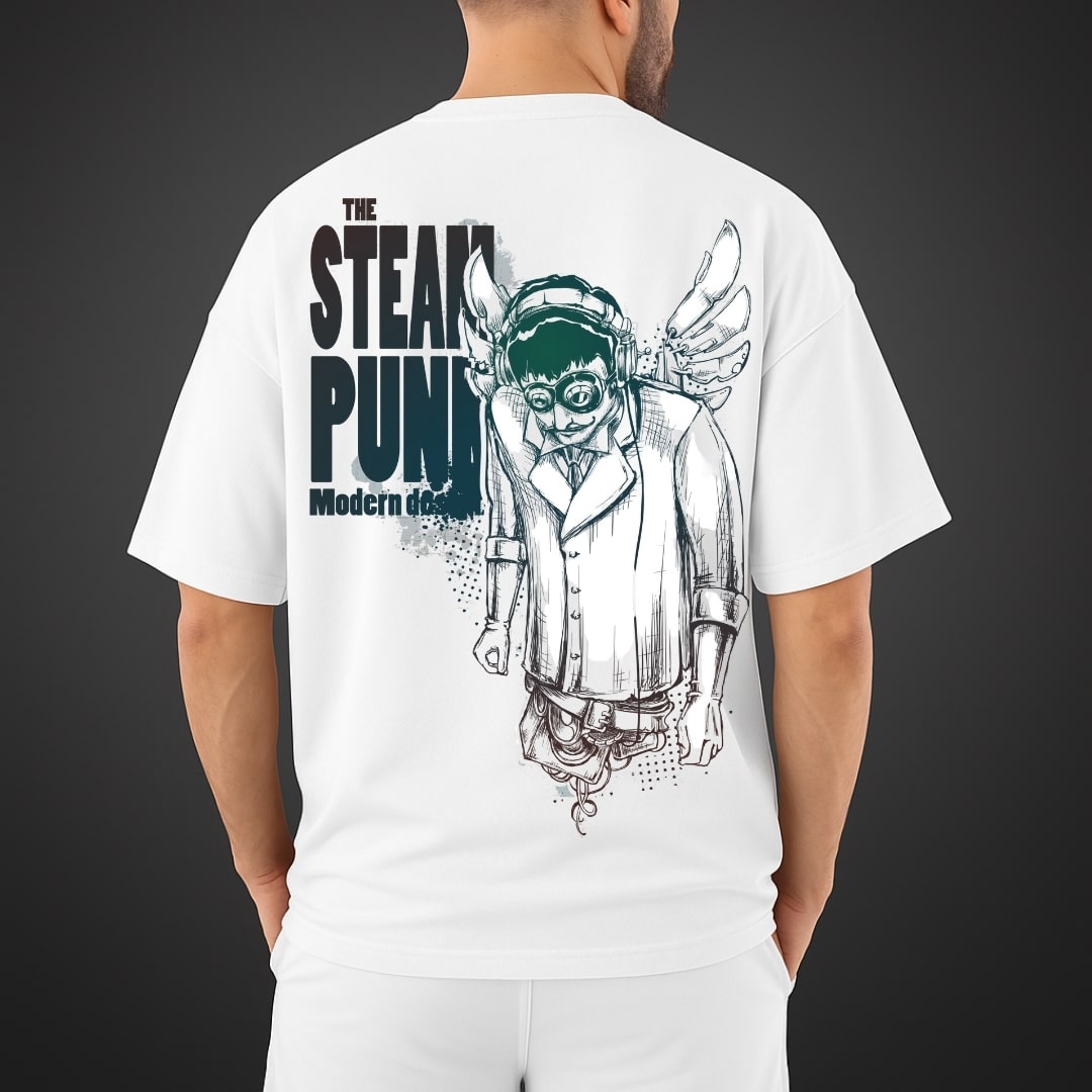 "Steam Punk" Oversized Relaxed fit T-Shirt