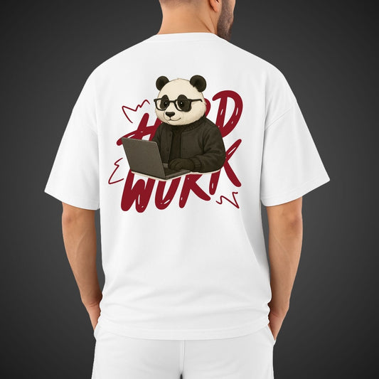 "Hard Work" Oversized Relaxed fit T-Shirt