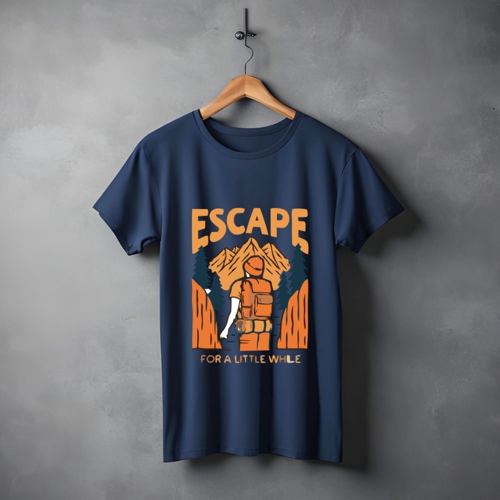 Clophic “Escape” Half Sleeve Round Neck T-Shirt