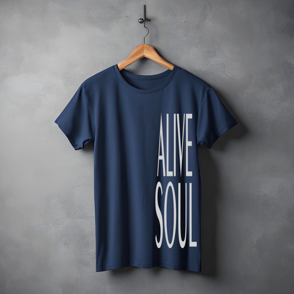 Clophic Alive Soul Regular Fit Round Neck Unisex T-Shirt
